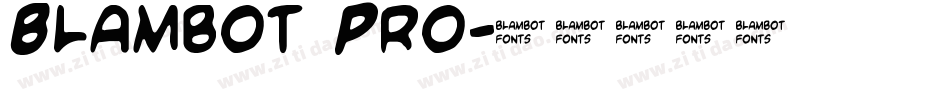 Blambot Pro字体转换